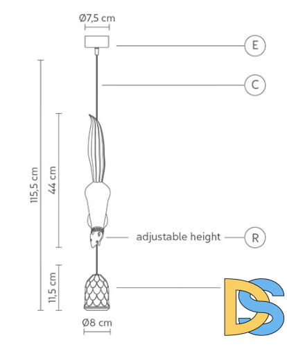 Подвесной светильник ImperiumLoft Белка karman Sherwood e robin 85110-22