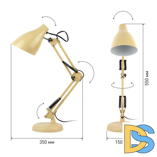 Настольная лампа ЭРА N-123-Е27-40W-BG Б0047198