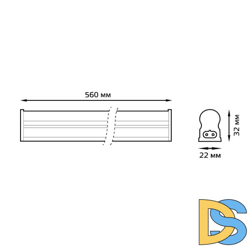 Мебельный светильник Gauss TL TL003