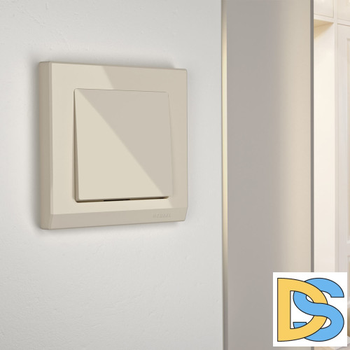 Выключатель одноклавишный Werkel слоновая кость W1110003 4690389155529