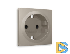 Лицевая панель для розетки с/з со шторками Ambrella Volt Alfa AP3670