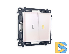 Комплект механизма 2-кл выключателя с подсветкой Ambrella Volt Alfa MA204010