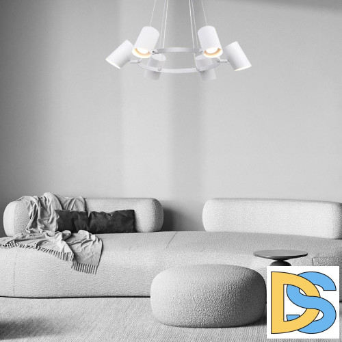 Подвесная люстра Eurosvet Splay 70147/6 белый a062036