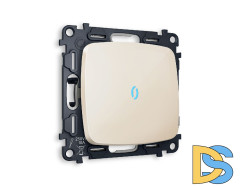 Комплект механизма 1-кл проходного выключателя с подсветкой Ambrella Volt Omega MO302040