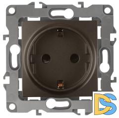 Розетка 2P+E Schuko со шторками Эра 12-2102-13 Б0019324