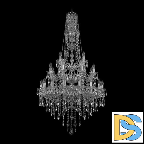 Подвесная люстра Bohemia Ivele Crystal 1415/16+8+4/300/h-155/3d Ni