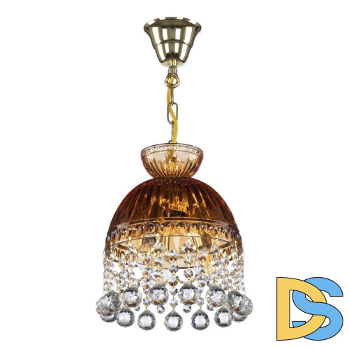 Подвесной светильник Bohemia Ivele Crystal 5478/22 G Amber/M-1G Balls