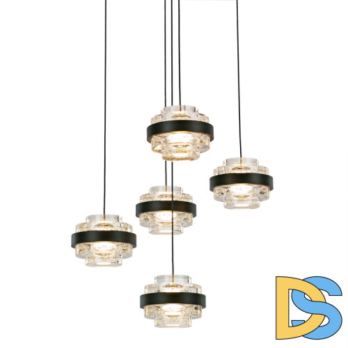 Подвесной светильник Delight Collection MD22030002 MD22030002-5A black/clear
