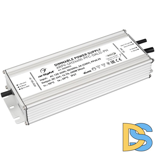 Блок питания Arlight ARPV-UH24400-PFC-DALI2-PH (24V, 16.7A, 400W, IP67) 025655(2)