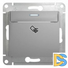 Выключатель карточный для гостиниц, Алюминий, серия Glossa, Schneider Electric