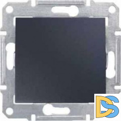 Выключатель 1-клавишный, Графит, серия Sedna, Schneider Electric