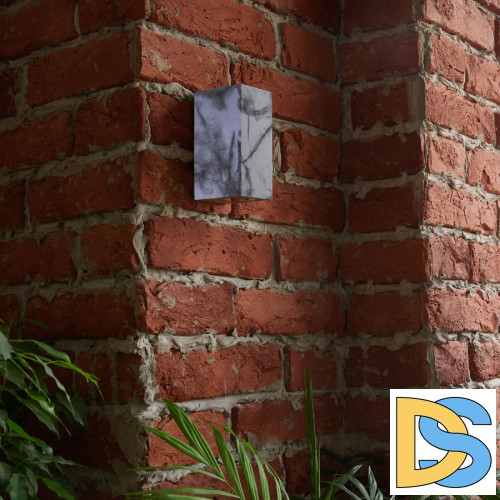 Уличный настенный светильник Uniel UUL-P42A 2х6W/GU10 IP65 MARBLE UL-00011362