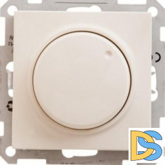 Диммер поворотно-нажимной, 600Вт универсальный, Бежевый, серия Wessen 59, Schneider Electric
