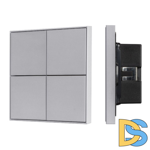 Кнопочная панель Arlight KNX-304-23-IN Silver BUS, Frame 039666