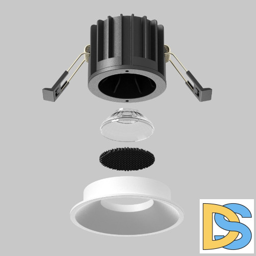 Встраиваемый светильник Maytoni Round DL058-12W-DTW-W