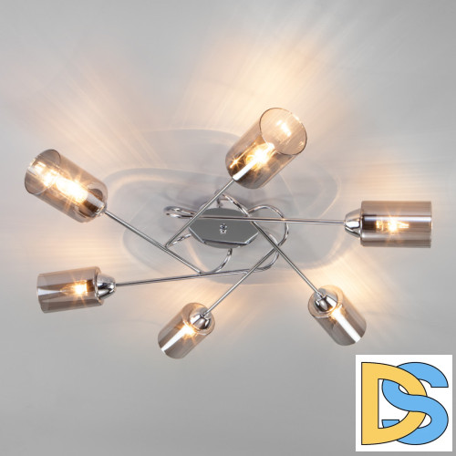 Накладная люстра Eurosvet 30167/6 хром