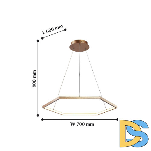 Подвесной светодиодный светильник Favourite Hexagon 2103-6P