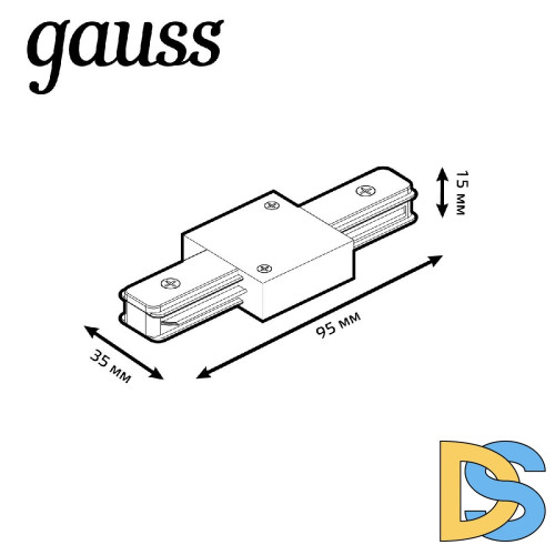 Коннектор прямой Gauss TR106