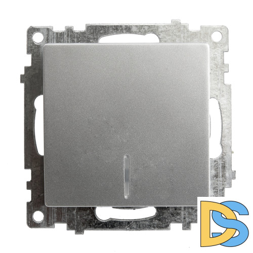 Выключатель 1-клавишный c индикатором Stekker Катрин 39577