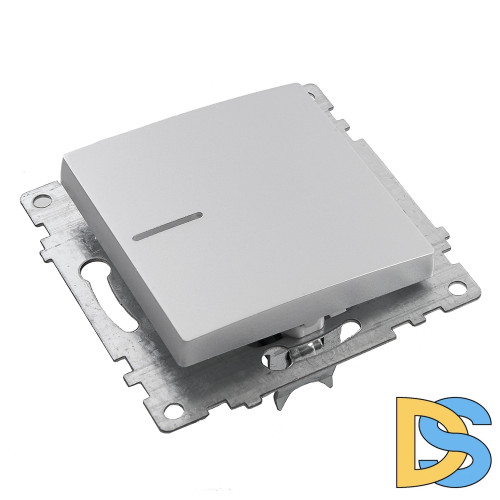 Выключатель 1-клавишный c индикатором Stekker Катрин 39577