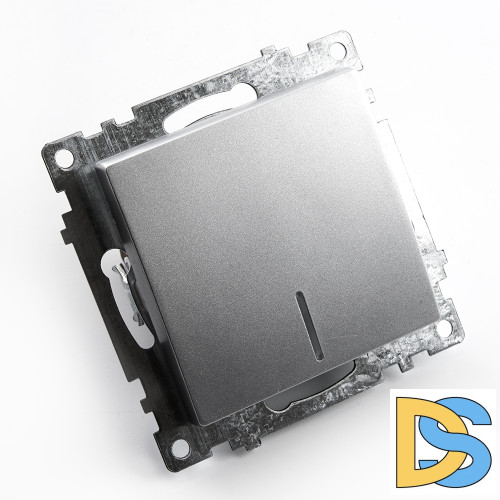 Выключатель 1-клавишный c индикатором Stekker Катрин 39577