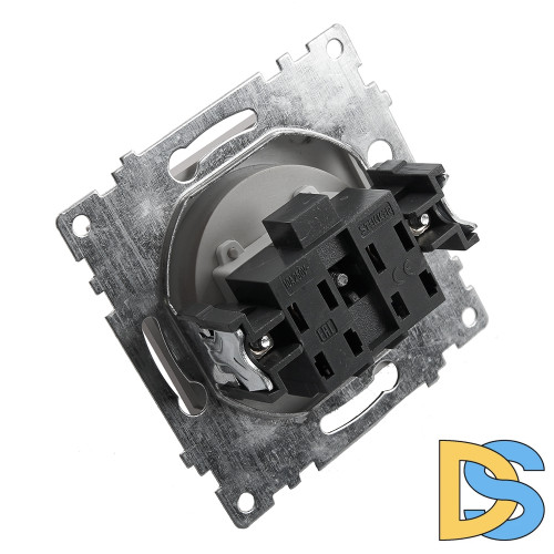 Выключатель 1-клавишный c индикатором Stekker Катрин 39577