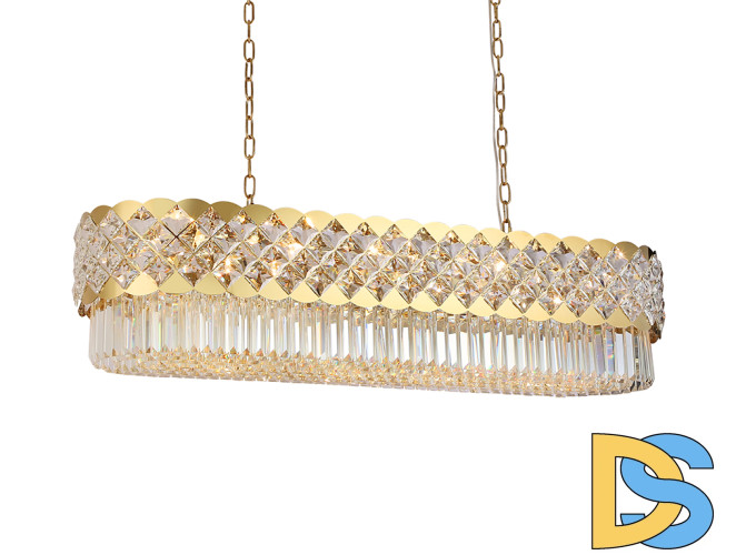 Подвесная люстра Newport Ashley 8300/120 oval gold polished М0070639