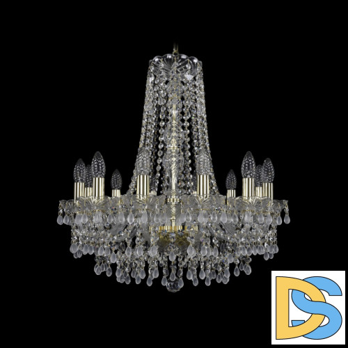 Подвесная люстра Bohemia Ivele Crystal 1410/12/195/h-60 G V0300