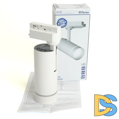 Трековый однофазный светильник Feron AL106 51009
