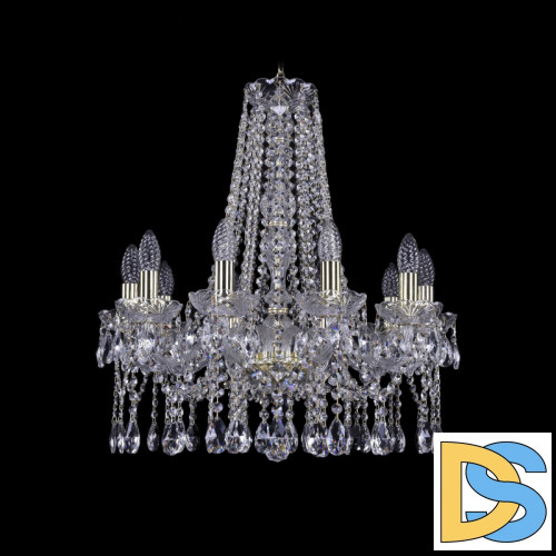 Подвесная люстра Bohemia Ivele Crystal 1413/10/200/h-60 G