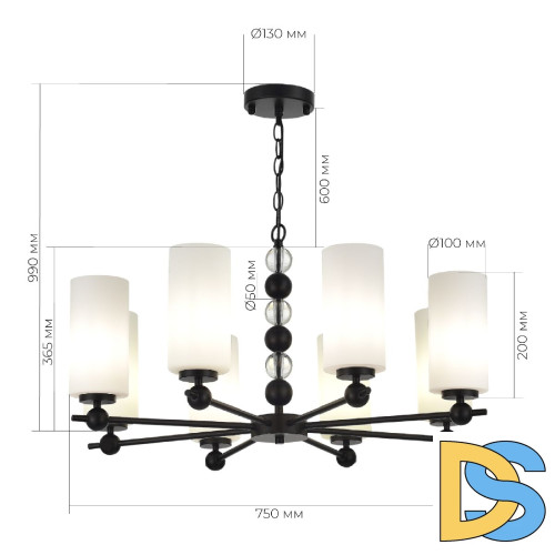 Подвесная люстра ST Luce Aurora SL2003.403.08