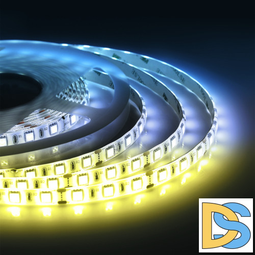 Комплект светодиодной ленты Apeyron 12В 14,4Вт/м smd5050 60д/м IP20 700Лм/м 2,5м 3000К+6500К (коннектор, контроллер) 10-222