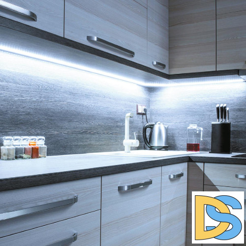 Комплект светодиодной ленты Apeyron 12В 14,4Вт/м smd5050 60д/м IP20 700Лм/м 2,5м 3000К+6500К (коннектор, контроллер) 10-222