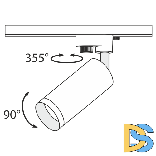 Трековый светильник Maytoni Focus TR004-1-GU10-MG