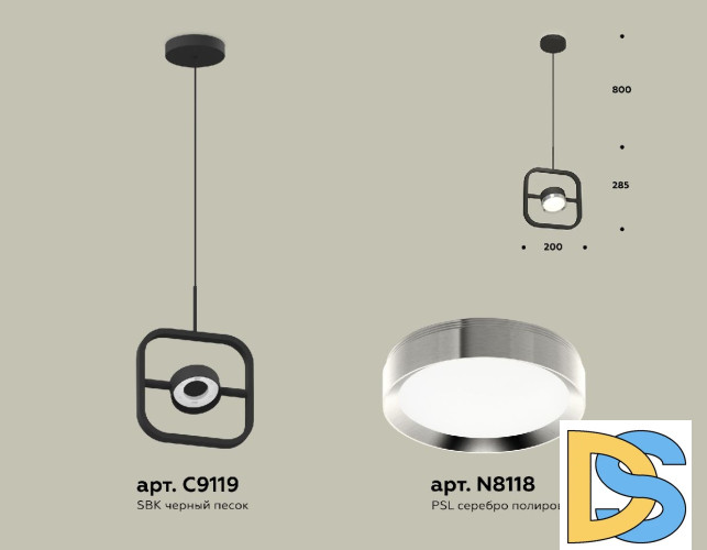 Подвесной светильник Ambrella Light Traditional (C9119, N8118) XB9119101