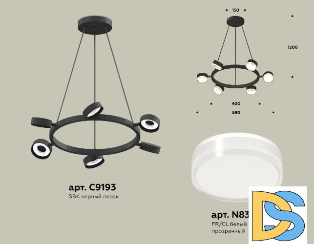 Подвесная люстра Ambrella Light Traditional (C9193, N8399) XB9193203