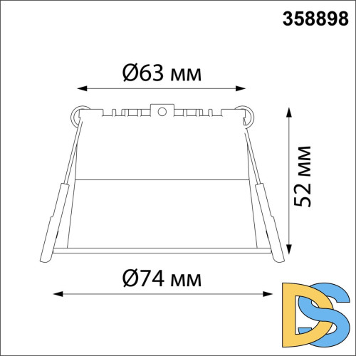 Встраиваемый светильник Novotech Spot 358898
