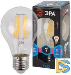 Лампа светодиодная Эра E27 7W 4000K F-LED A60-7W-840-E27 Б0043447