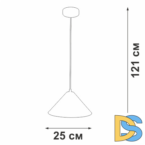 Подвесной светильник Vitaluce V2925-0/1S