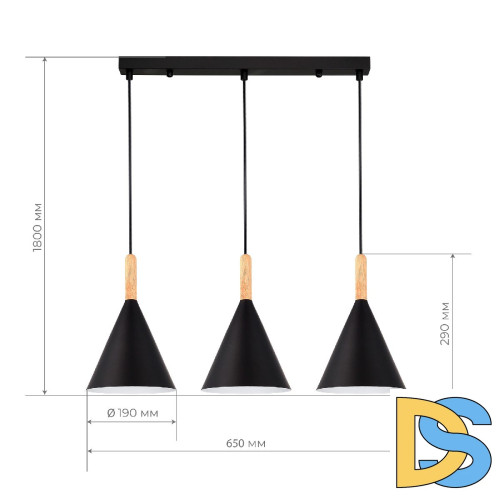 Подвесной светильник Evoluce Arket SLE1255-403-03