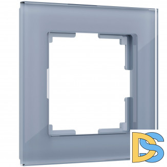 Рамка на 1 пост (серый,стекло) W0011115