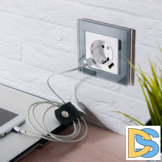 Рамка на 1 пост (серый,стекло) W0011115