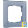 Рамка на 1 пост (серый,стекло) W0011115