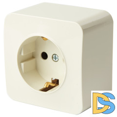 Розетка 1-местная с/з Stekker София MST16-11-04 49493