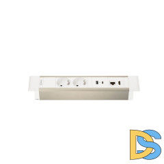 Блок розеток 41T (2 секции, USB + type C + RJ45 + HDMI) Mebax 00-00002594