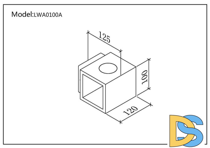 Уличный настенный светильник DesignLed LW-A0100A-BL-WW 002795