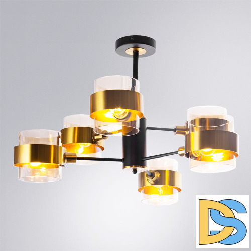 Люстра на штанге Arte Lamp Carlo A8205SP-6BK