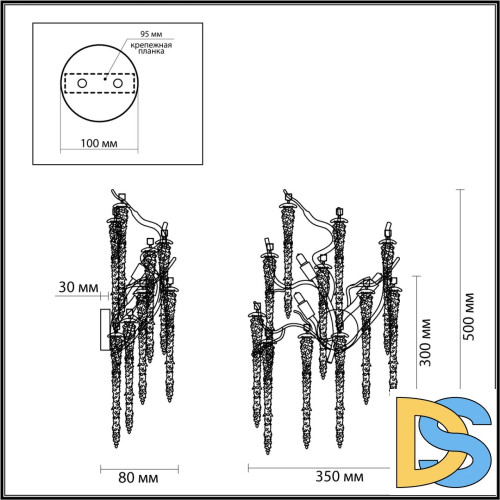 Настенный светильник Odeon Light Banche 5005/3W