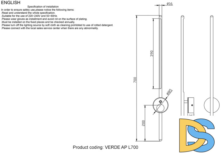Настенный светильник Crystal Lux VERDE AP L700 GOLD NEW