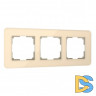 Рамка из стекла на 3 поста Elite айвори W0032443